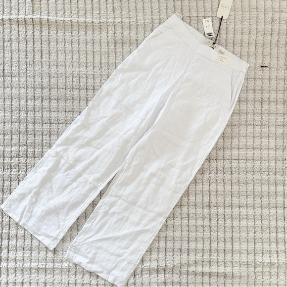 Abercrombie & Fitch White Wide-Leg Pants - Picture 3 of 5
